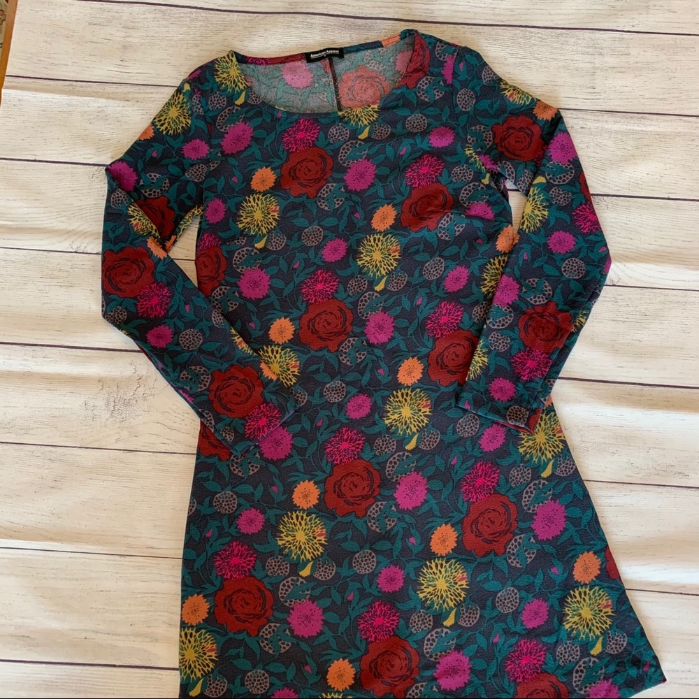 American Apparel Floral Shift Dress Size Small - Picture 1 of 7